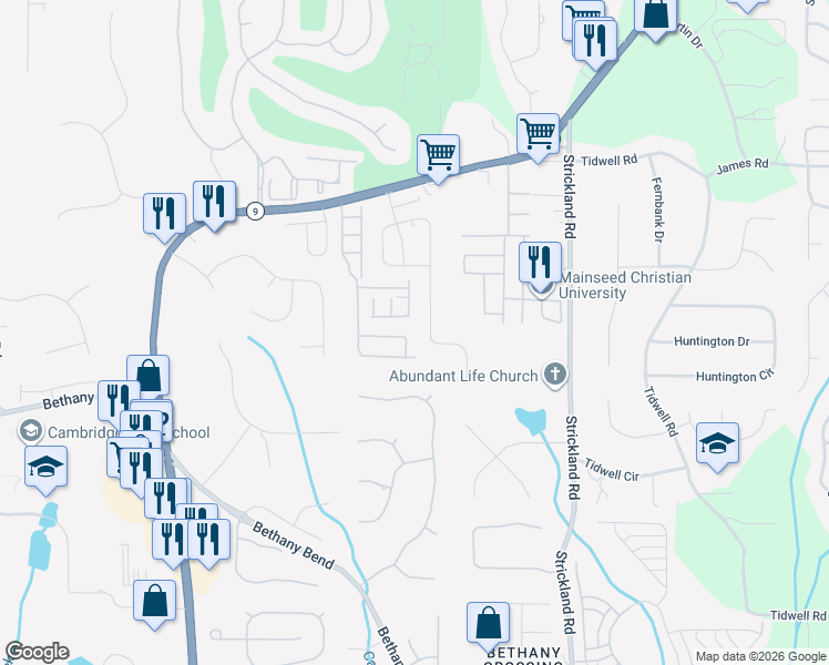 map of restaurants, bars, coffee shops, grocery stores, and more near 13891 Portside Cove in Alpharetta