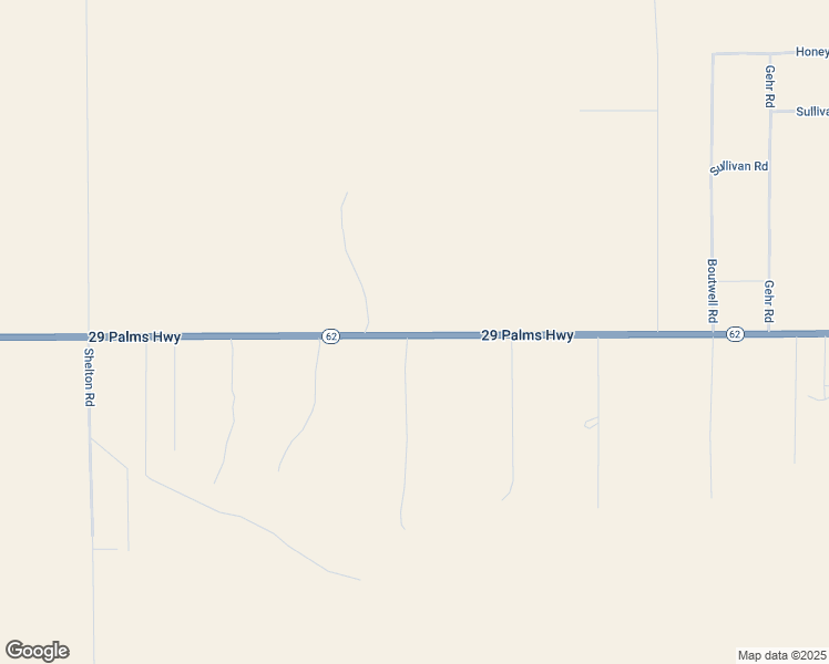 map of restaurants, bars, coffee shops, grocery stores, and more near California 62 in Twentynine Palms