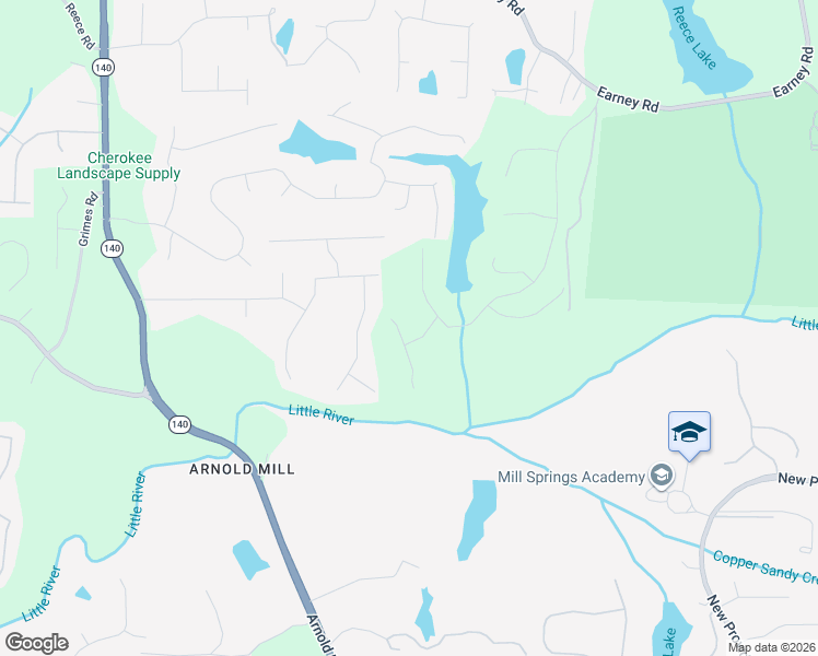 map of restaurants, bars, coffee shops, grocery stores, and more near 800 Riverlake Court in Woodstock