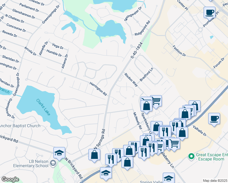 map of restaurants, bars, coffee shops, grocery stores, and more near 10 Engrid Court in Columbia