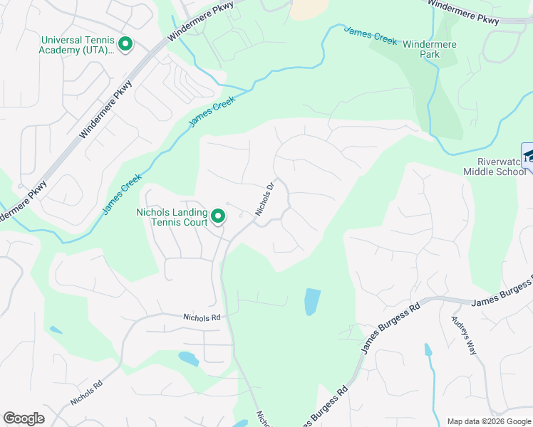 map of restaurants, bars, coffee shops, grocery stores, and more near 375 Sugarberry Lane in Suwanee