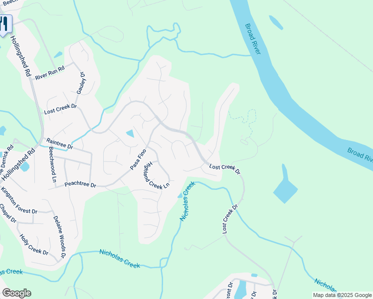 map of restaurants, bars, coffee shops, grocery stores, and more near 34 Upper Loop Way in Columbia