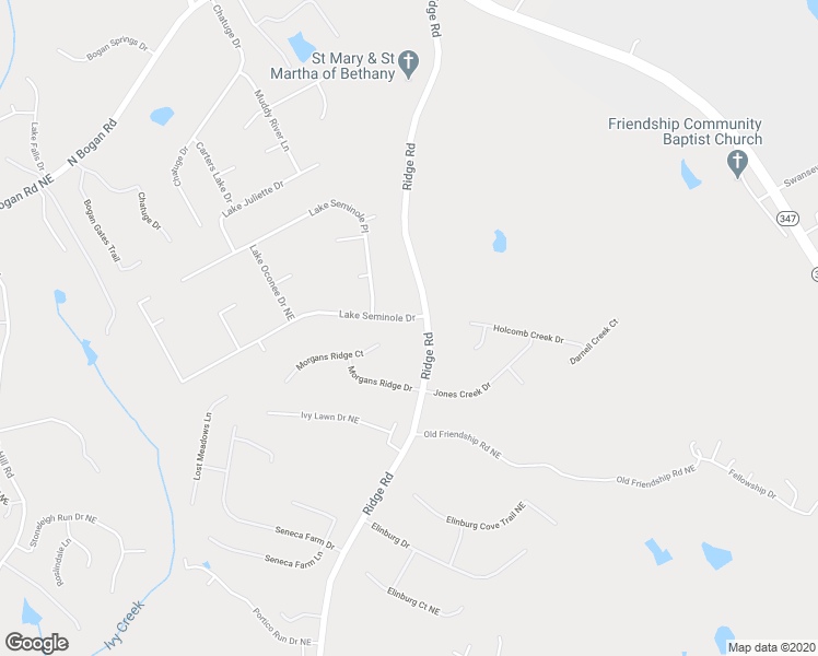 map of restaurants, bars, coffee shops, grocery stores, and more near 3795 Lake Seminole Drive in Buford