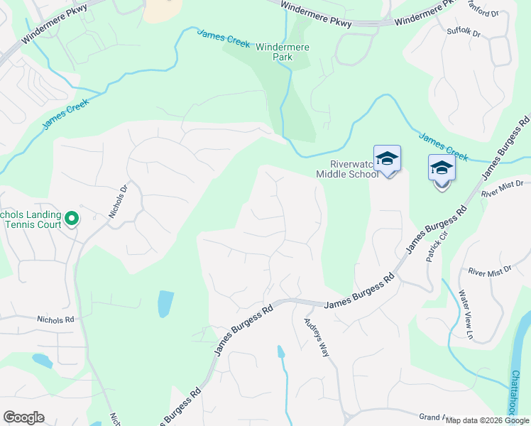 map of restaurants, bars, coffee shops, grocery stores, and more near 1655 Great Heron Cove in Suwanee