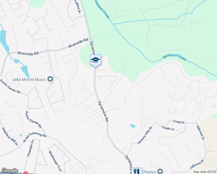 map of restaurants, bars, coffee shops, grocery stores, and more near 1531 Autumn Wood Trail in Buford