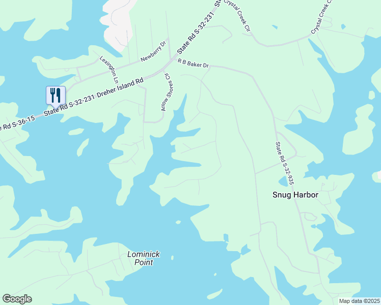 map of restaurants, bars, coffee shops, grocery stores, and more near 319 Camping Creek Road in Chapin