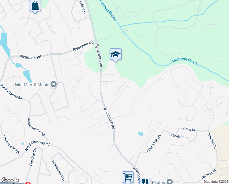 map of restaurants, bars, coffee shops, grocery stores, and more near 1531 Autumn Wood Trail in Buford