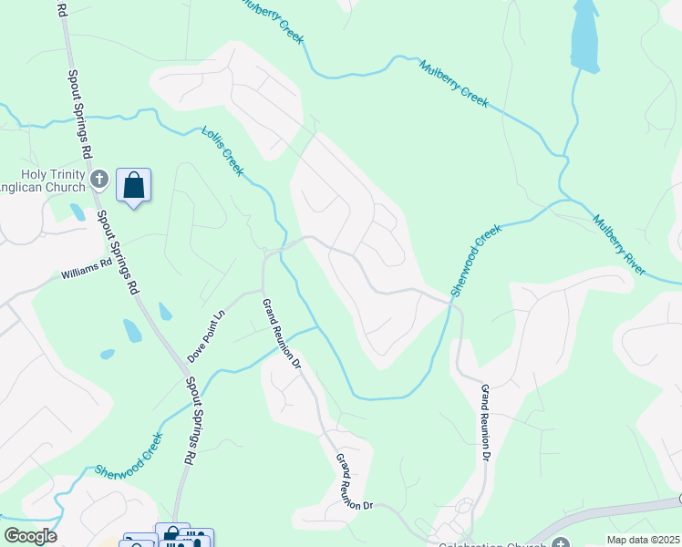 map of restaurants, bars, coffee shops, grocery stores, and more near 6044 Ash Hill Place in Hoschton