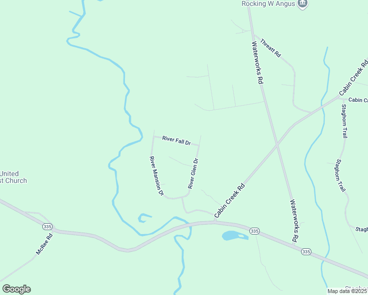 map of restaurants, bars, coffee shops, grocery stores, and more near 849 River Fall Drive in Jefferson