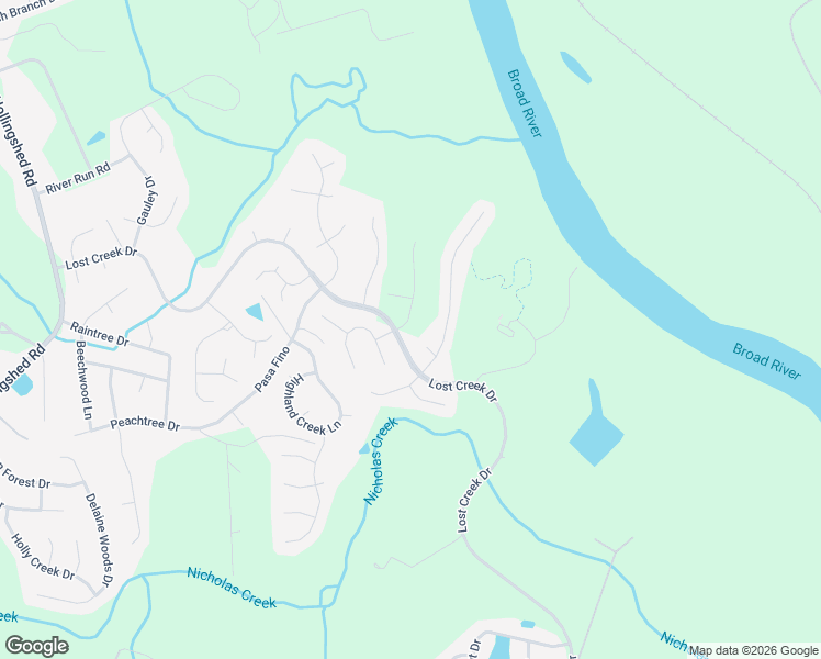 map of restaurants, bars, coffee shops, grocery stores, and more near 1401-1445 Lost Creek Drive in Columbia