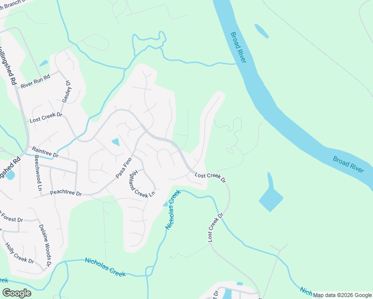map of restaurants, bars, coffee shops, grocery stores, and more near 1401-1445 Lost Creek Drive in Columbia