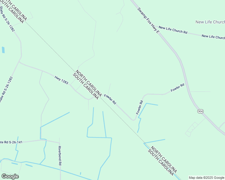 map of restaurants, bars, coffee shops, grocery stores, and more near 1456 Fowler Road in Tabor City