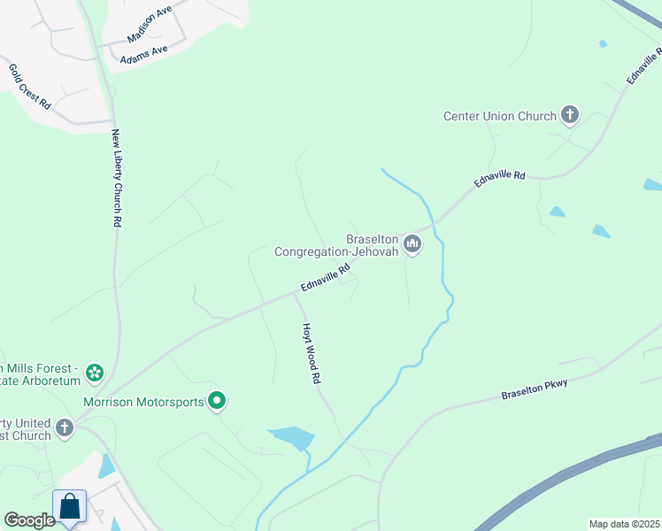 map of restaurants, bars, coffee shops, grocery stores, and more near 21 Nick Duck Road in Braselton