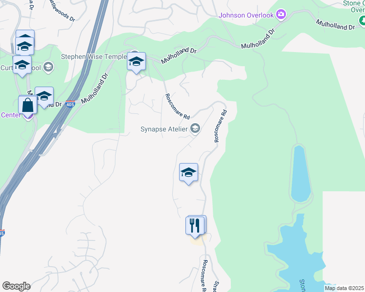 map of restaurants, bars, coffee shops, grocery stores, and more near 15531 Hamner Drive in Los Angeles