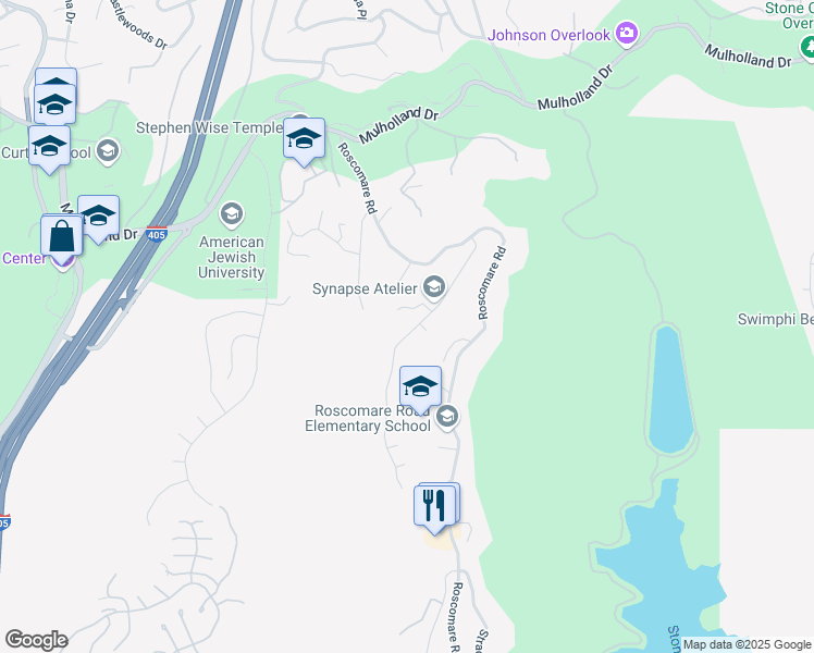 map of restaurants, bars, coffee shops, grocery stores, and more near 15531 Hamner Drive in Los Angeles