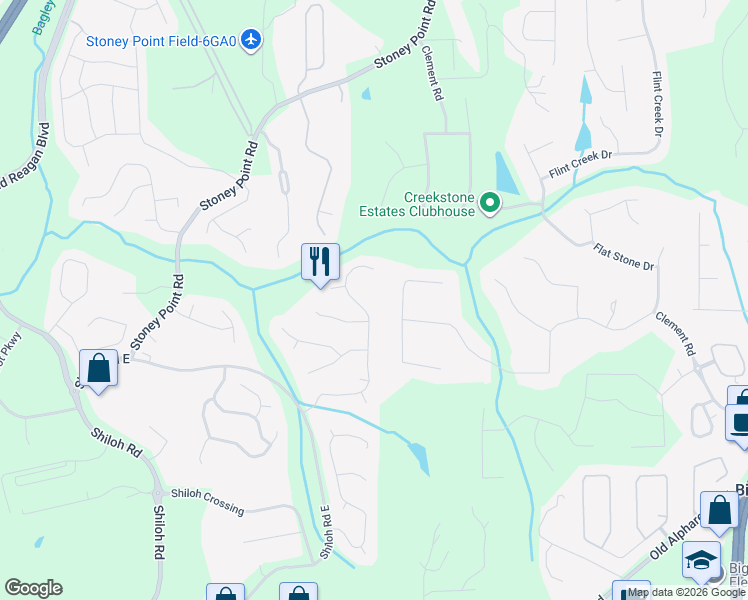 map of restaurants, bars, coffee shops, grocery stores, and more near 6730 Crofton Dr in Alpharetta