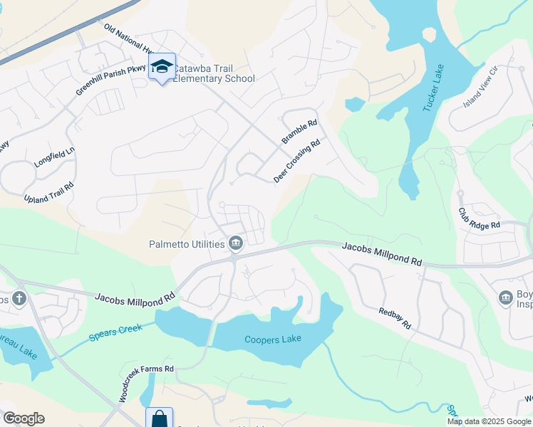 map of restaurants, bars, coffee shops, grocery stores, and more near 229 Thacher Loop in Elgin