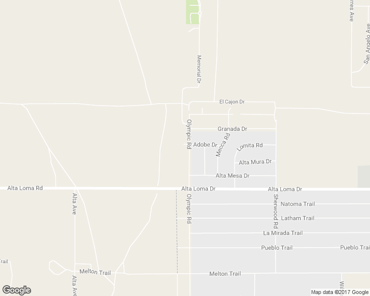map of restaurants, bars, coffee shops, grocery stores, and more near 7140 Olympic Road in Joshua Tree