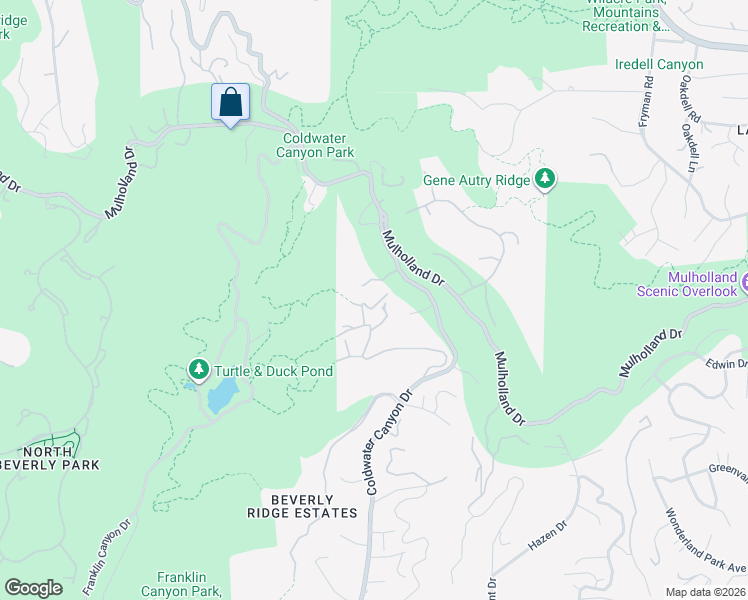 map of restaurants, bars, coffee shops, grocery stores, and more near 9579 Lime Orchard Road in Beverly Hills