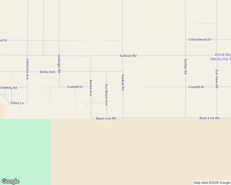 map of restaurants, bars, coffee shops, grocery stores, and more near 7122 Sunkist Road in Joshua Tree