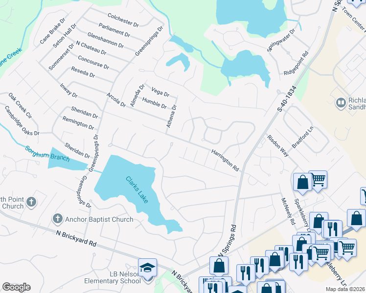 map of restaurants, bars, coffee shops, grocery stores, and more near 7 Donegal Court in Columbia