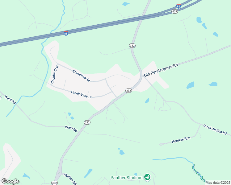 map of restaurants, bars, coffee shops, grocery stores, and more near 50 Stone Creek Drive in Hoschton