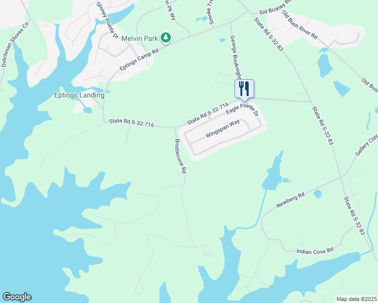 map of restaurants, bars, coffee shops, grocery stores, and more near 172 Eagle Pointe Drive in Chapin