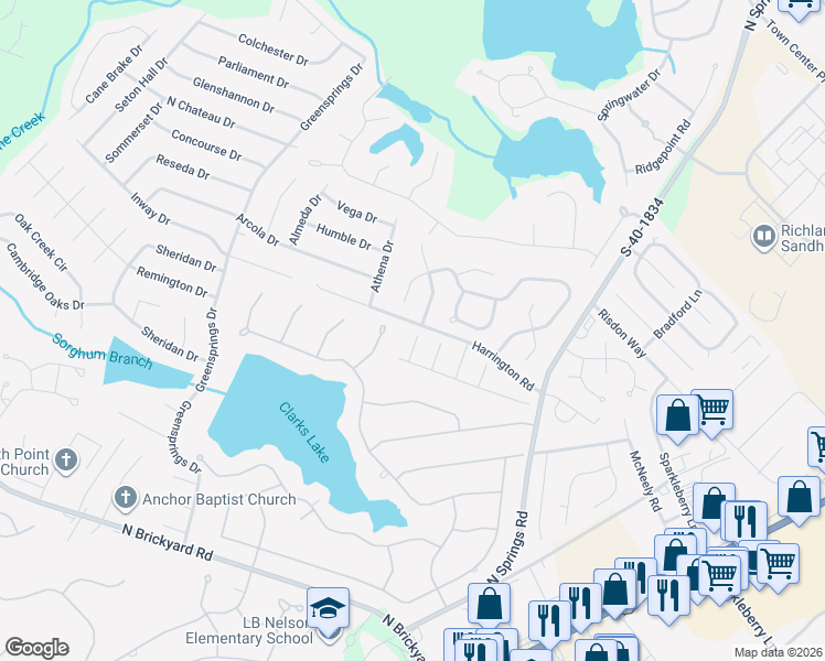 map of restaurants, bars, coffee shops, grocery stores, and more near 7 Donegal Court in Columbia
