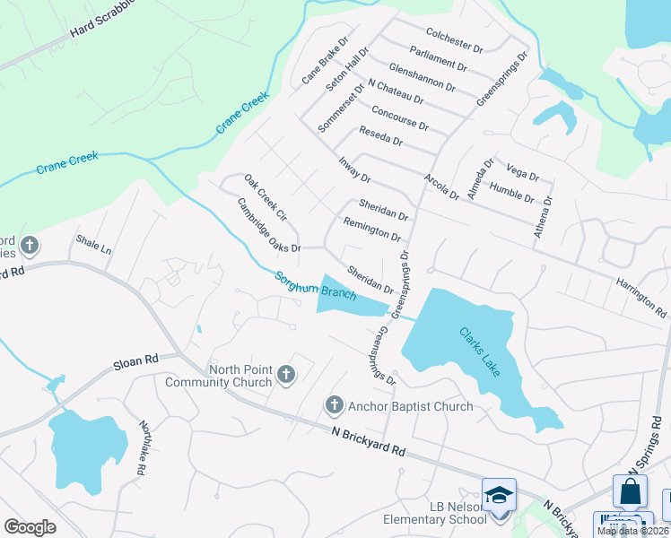 map of restaurants, bars, coffee shops, grocery stores, and more near 213 Sheridan Drive in Columbia