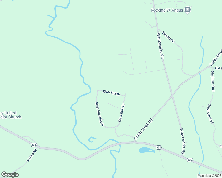 map of restaurants, bars, coffee shops, grocery stores, and more near 849 River Fall Drive in Jefferson