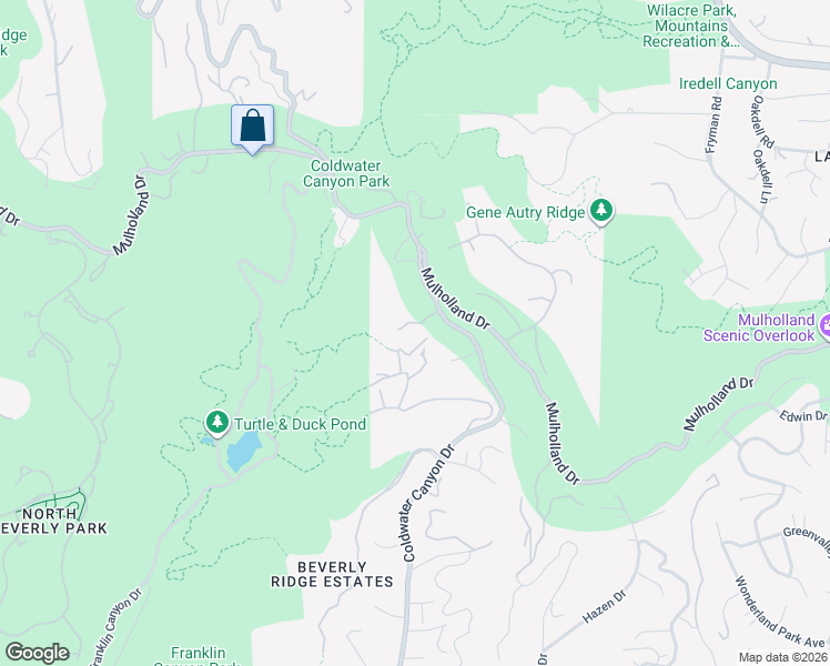 map of restaurants, bars, coffee shops, grocery stores, and more near 9579 Lime Orchard Road in Beverly Hills