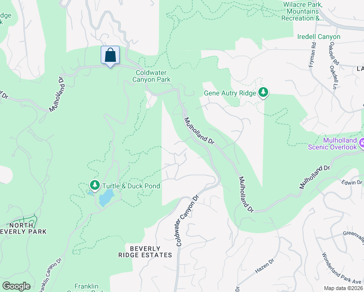 map of restaurants, bars, coffee shops, grocery stores, and more near 9579 Lime Orchard Road in Beverly Hills
