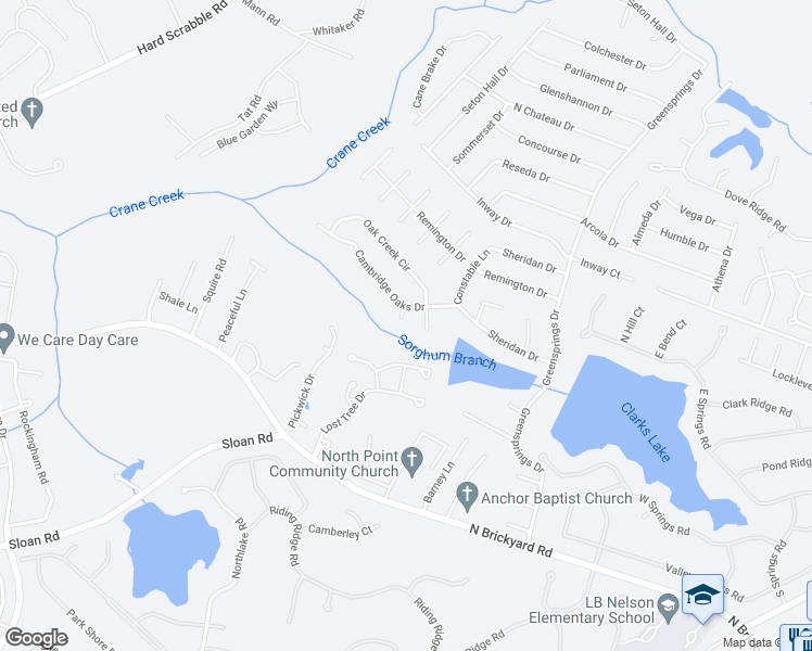 map of restaurants, bars, coffee shops, grocery stores, and more near 5 Cambridge Oaks Court in Columbia