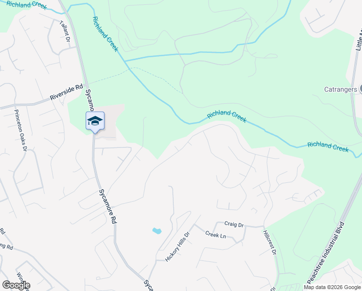 map of restaurants, bars, coffee shops, grocery stores, and more near 5524 Summer Creek Court in Sugar Hill
