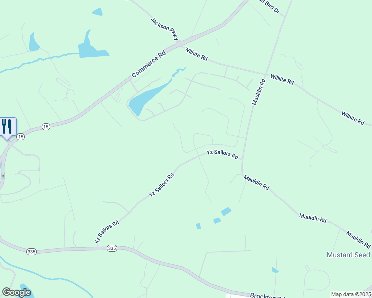 map of restaurants, bars, coffee shops, grocery stores, and more near 600-796 Yz Sailors Road in Jefferson
