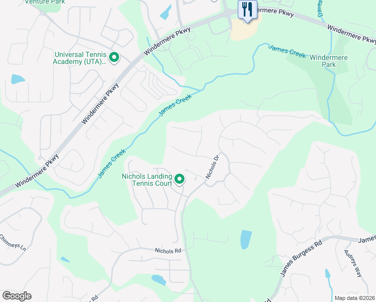 map of restaurants, bars, coffee shops, grocery stores, and more near 330 Laurel Heights Drive in Suwanee