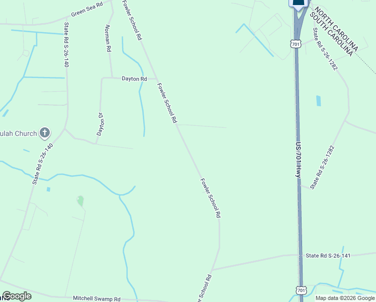 map of restaurants, bars, coffee shops, grocery stores, and more near Fowler School Road in Green Sea