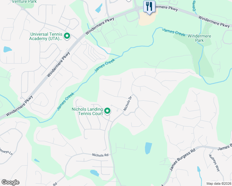 map of restaurants, bars, coffee shops, grocery stores, and more near 315 Cranbrooke Circle in Suwanee