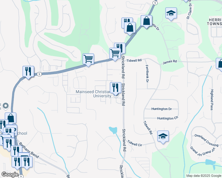 map of restaurants, bars, coffee shops, grocery stores, and more near in Alpharetta