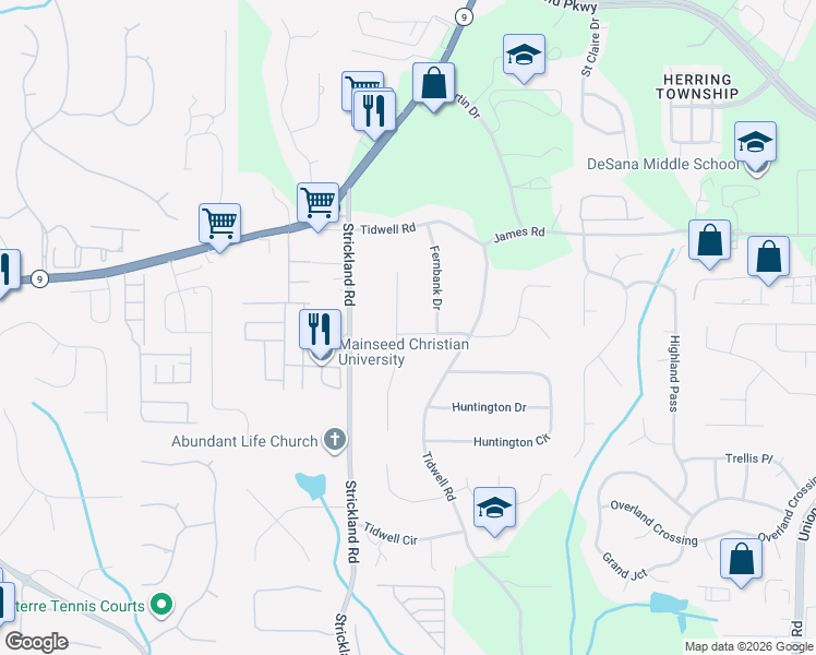 map of restaurants, bars, coffee shops, grocery stores, and more near 311 Fernbank Court in Alpharetta