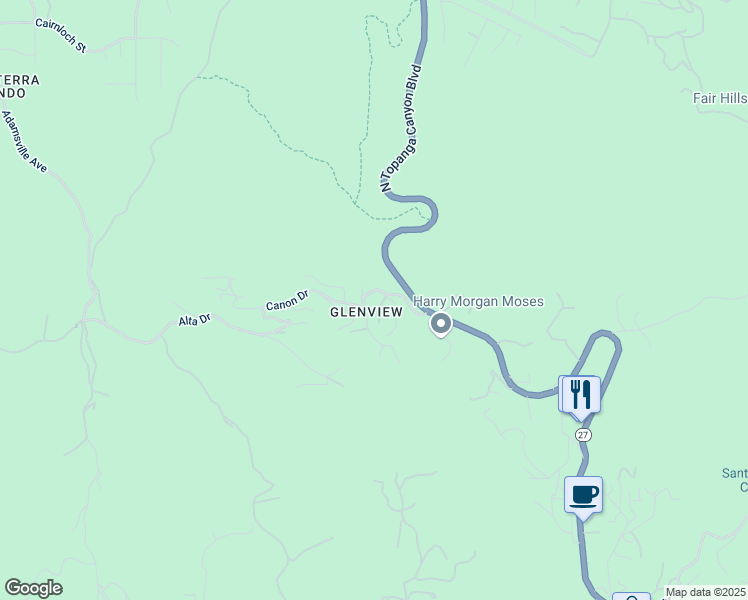 map of restaurants, bars, coffee shops, grocery stores, and more near 2457 Liberty Lane in Los Angeles County