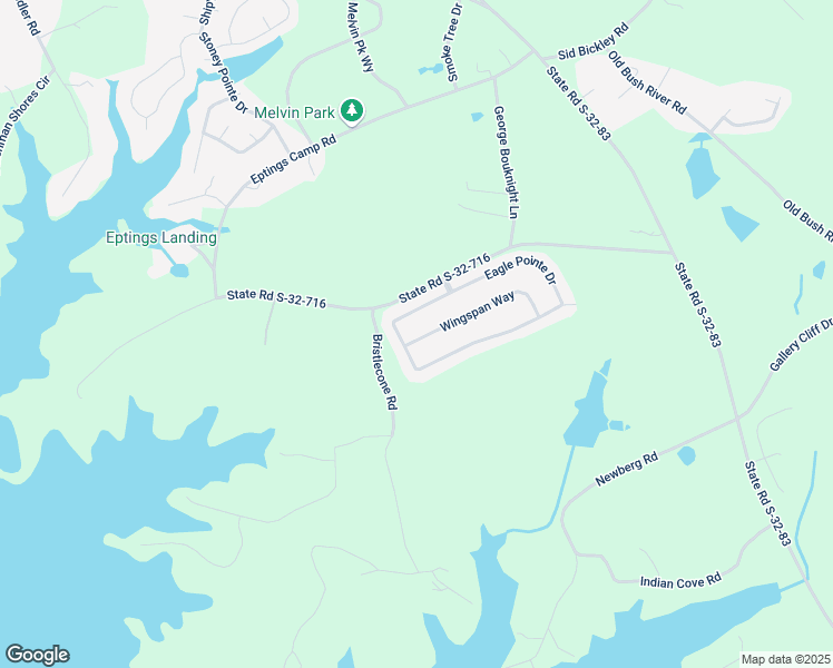 map of restaurants, bars, coffee shops, grocery stores, and more near 105 Wingspan Way in Chapin
