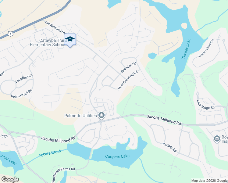 map of restaurants, bars, coffee shops, grocery stores, and more near 205 Deer Crossing Road in Elgin