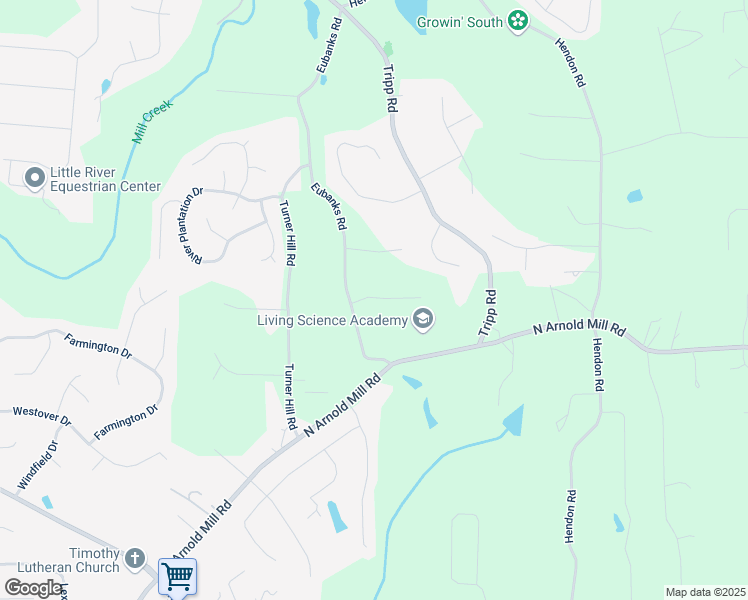 map of restaurants, bars, coffee shops, grocery stores, and more near 120 Farm Gate Drive in Woodstock