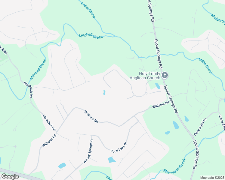 map of restaurants, bars, coffee shops, grocery stores, and more near 7339 Litany Court in Flowery Branch