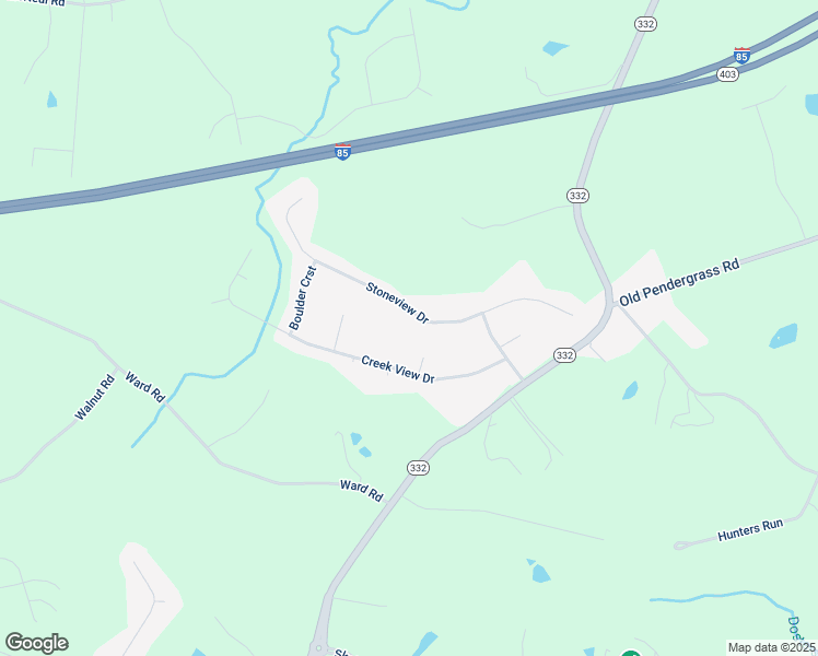 map of restaurants, bars, coffee shops, grocery stores, and more near 377 Stoneview Drive in Hoschton
