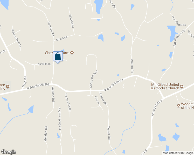 map of restaurants, bars, coffee shops, grocery stores, and more near 503 Hickory Glen in Woodstock