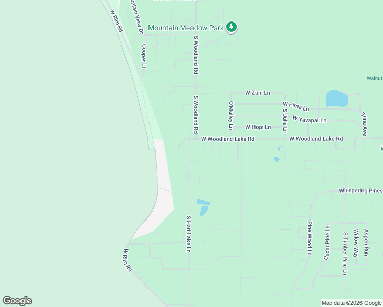 map of restaurants, bars, coffee shops, grocery stores, and more near 1727 S Hart Lake Ln in Pinetop-Lakeside