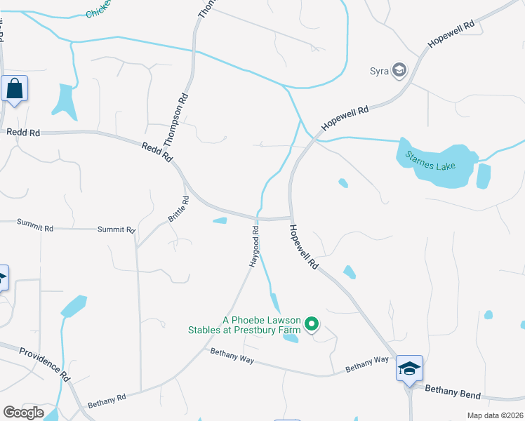 map of restaurants, bars, coffee shops, grocery stores, and more near 1960 Redd Road in Alpharetta