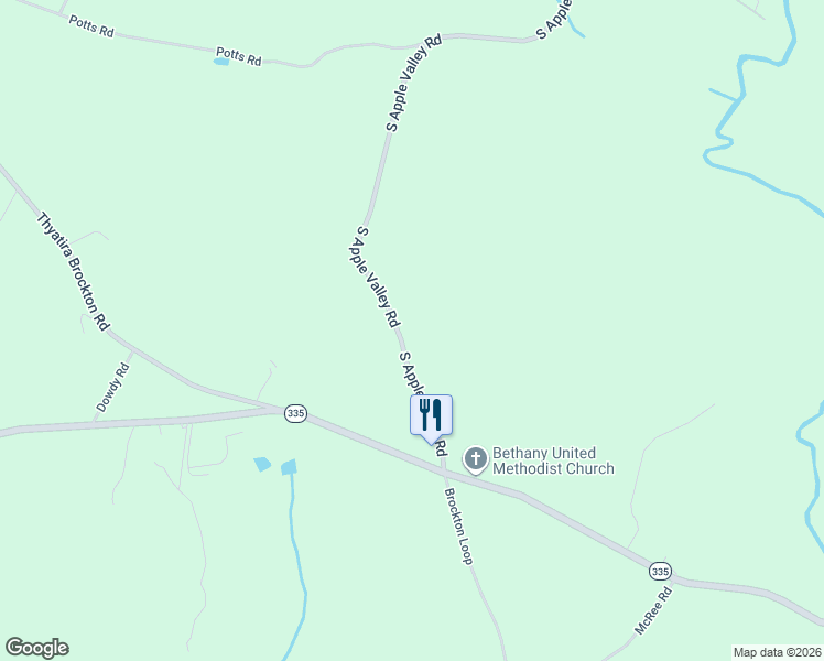 map of restaurants, bars, coffee shops, grocery stores, and more near 6957 South Apple Valley Road in Jefferson